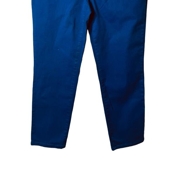 Style Co Pants Womens Size 14P Blue Tummy Control Mid Rise Zip Close Denim - Picture 10 of 12